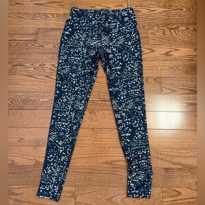 Sweaty Betty Navy Patterned Leggins